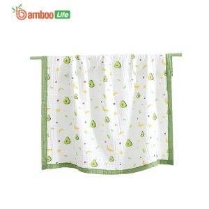 Chăn mùa hè sợi tre Bamboo Life BL036 hình quả bơ mền đắp cho bé mềm mịn, kháng khuẩn cho trẻ em siêu xinh