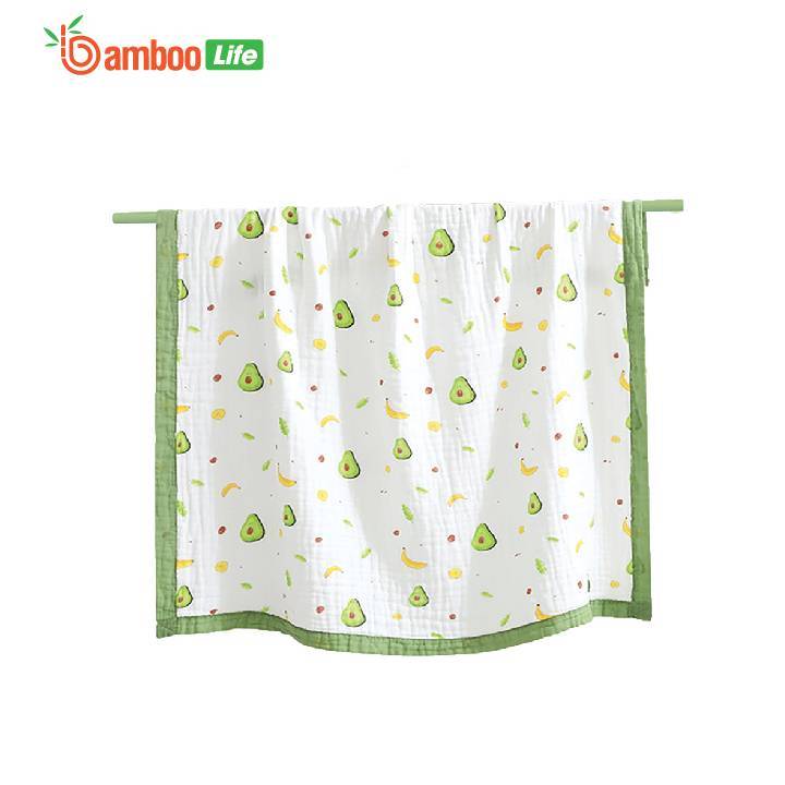Chăn mùa hè sợi tre Bamboo Life BL036 hình quả bơ mền đắp cho bé mềm mịn, kháng khuẩn cho trẻ em siêu xinh Chăn mùa hè sợi tre Bamboo Life BL036 hình quả bơ mền đắp cho bé mềm mịn, kháng khuẩn cho trẻ em siêu xinh