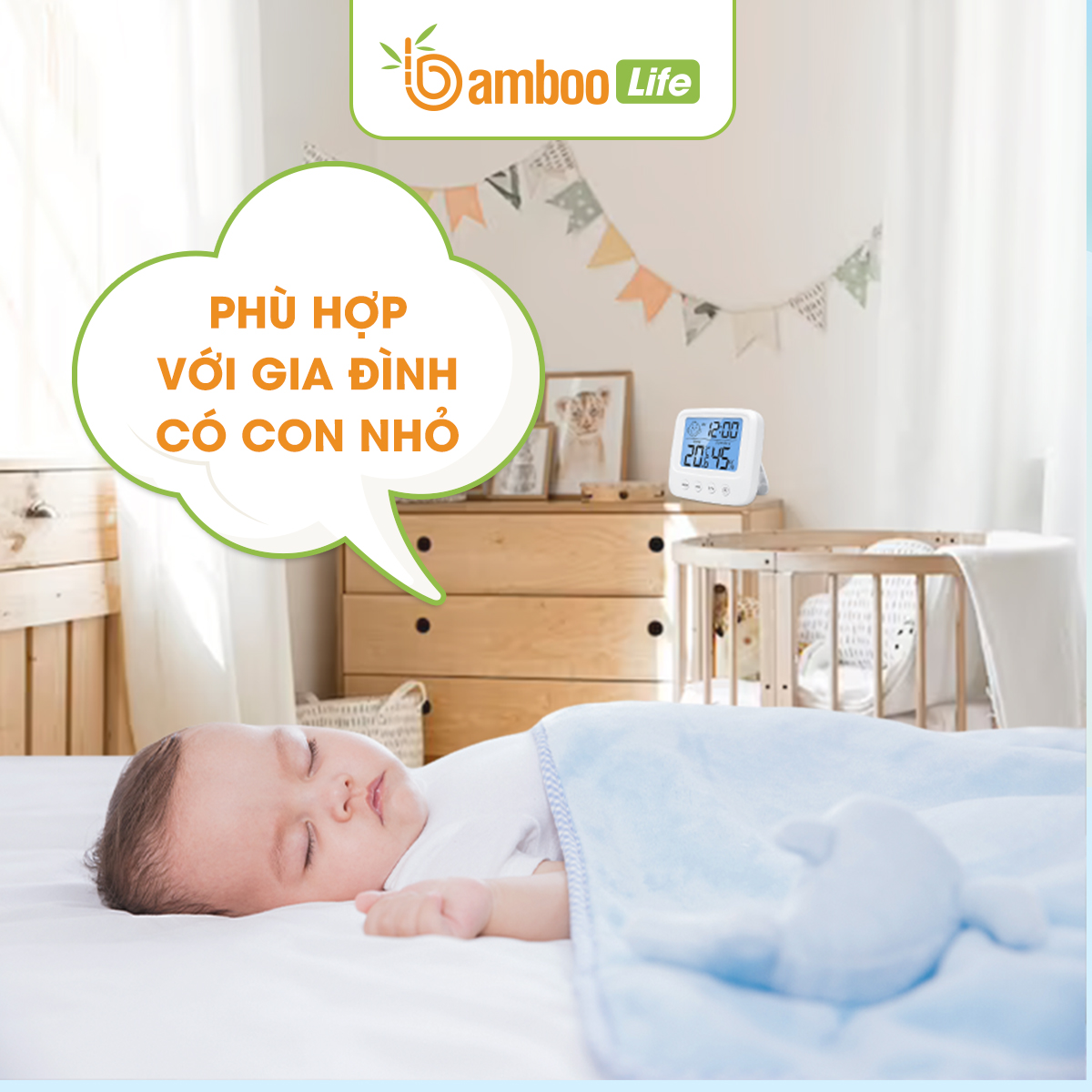 Nhiệt ẩm kế điện tử Bamboo Life