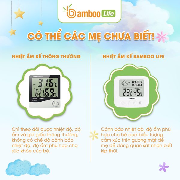 Nhiệt ẩm kế điện tử Bamboo Life
