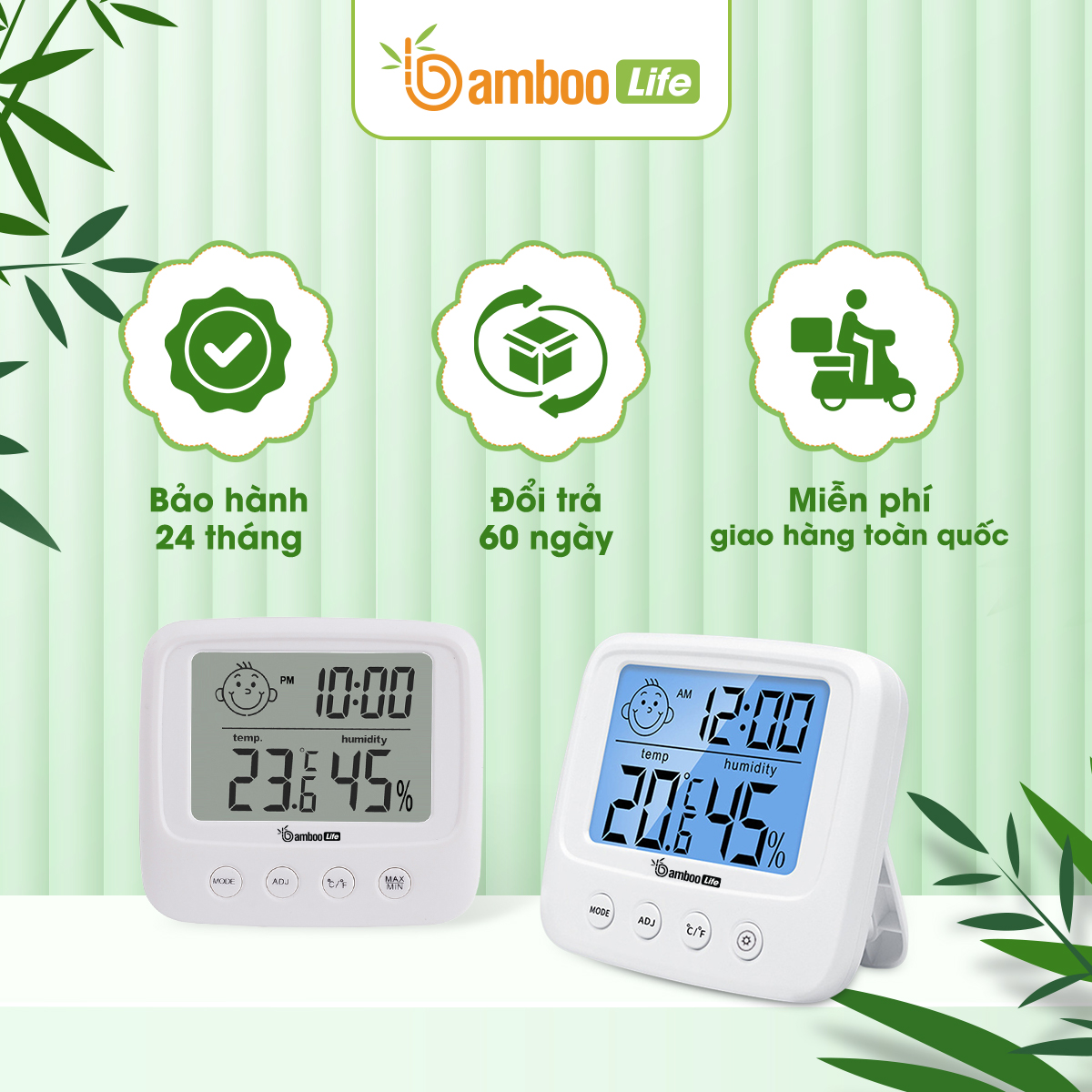 Nhiệt ẩm kế điện tử Bamboo Life