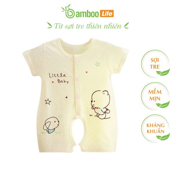 Bộ áo liền quần trẻ em sợi tre Bamboo Life BL109
