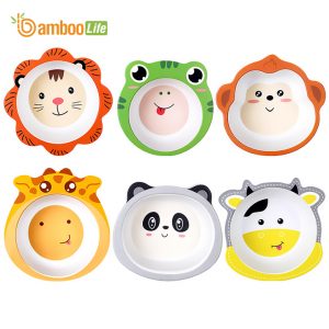 dụng cụ ăn dặm cho bé bát ăn dặm Bamboo Life làm từ sợi tre an toàn, không hóa chất