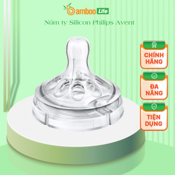 Núm ty Silicone Philips Avent Cao Cấp