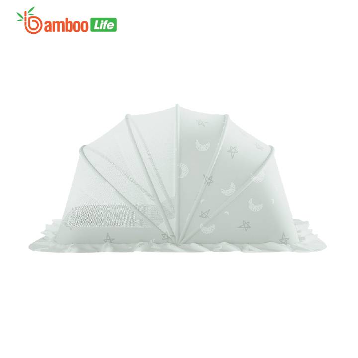 Màn chụp cho bé Bamboo Life cao cấp, gấp gọn Màn chụp cho bé cao cấp Bamboo Life