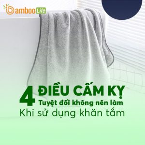4 điều cấm kị không nên làm khi sử dụng khăn tắm