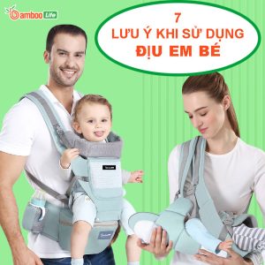 7 lưu ý quan trọng khi sử dụng đai địu em bé