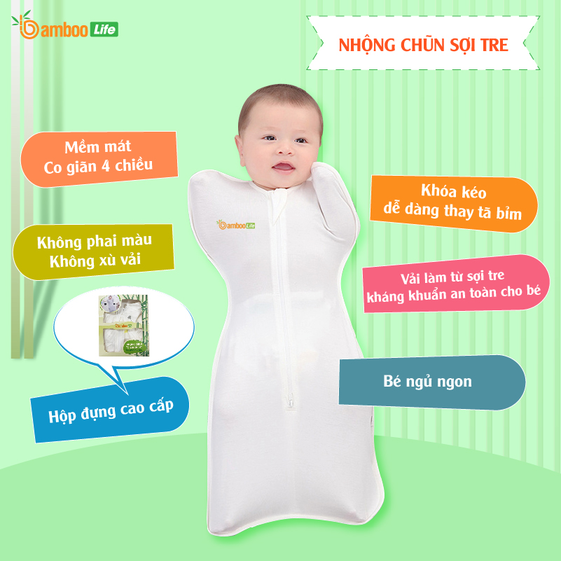 Lợi ích tuyệt vời của Vải Sợi Tre khi làm nhộng cho bé