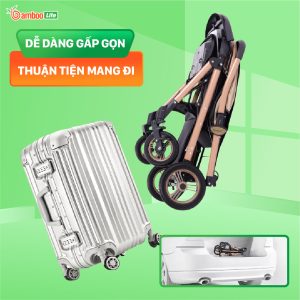 Xe đẩy cho bé đa năng cao cấp Bamboo Life