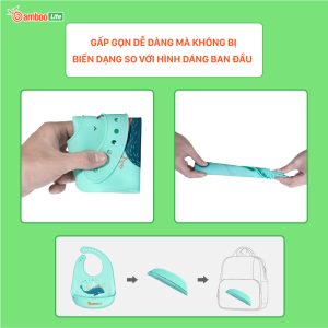 Yếm silicon ăn dặm