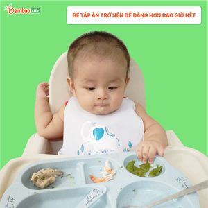 Yếm silicon ăn dặm