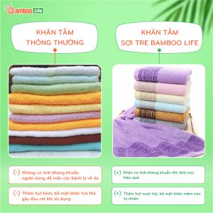 Sự khác biệt giữa khăn tắm cao cấp sợi tre và khăn thông thường