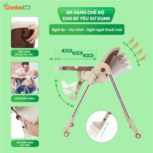 Sử dụng ghế ăn dặm cho bé