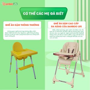 Ghế ăn dặm chất lượng cho con