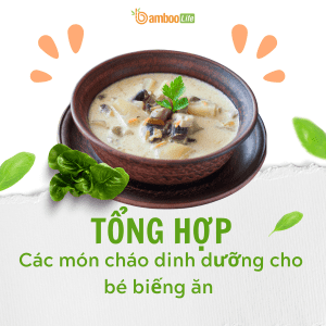 Tổng hợp các món cháo dinh dưỡng cho bé biếng ăn vô cùng hiệu quả