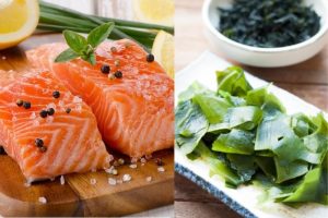 Cá hồi và rong biển mang lại nguồn dinh dưỡng dồi dào