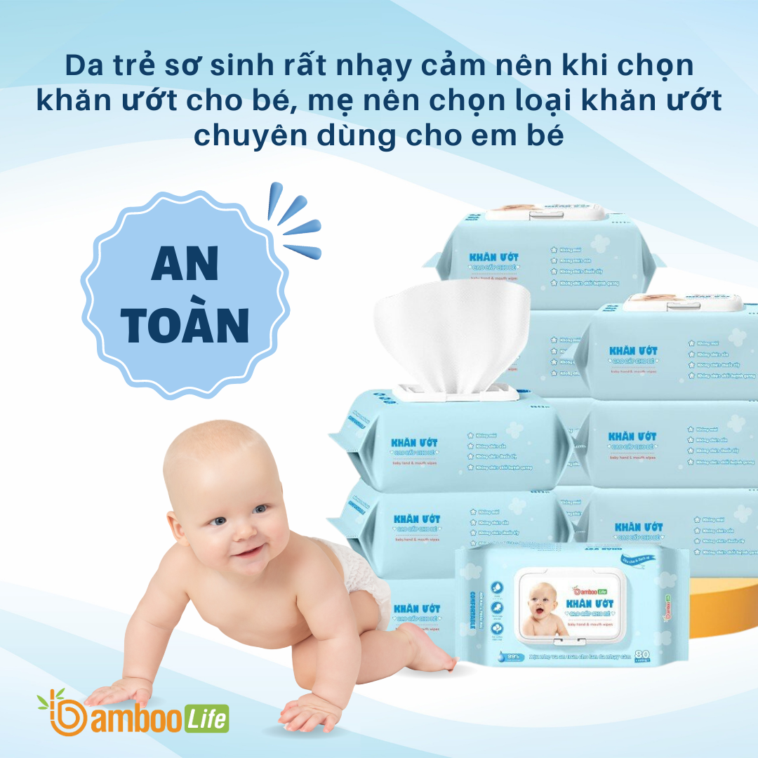 Khăn ướt dành riêng cho em bé