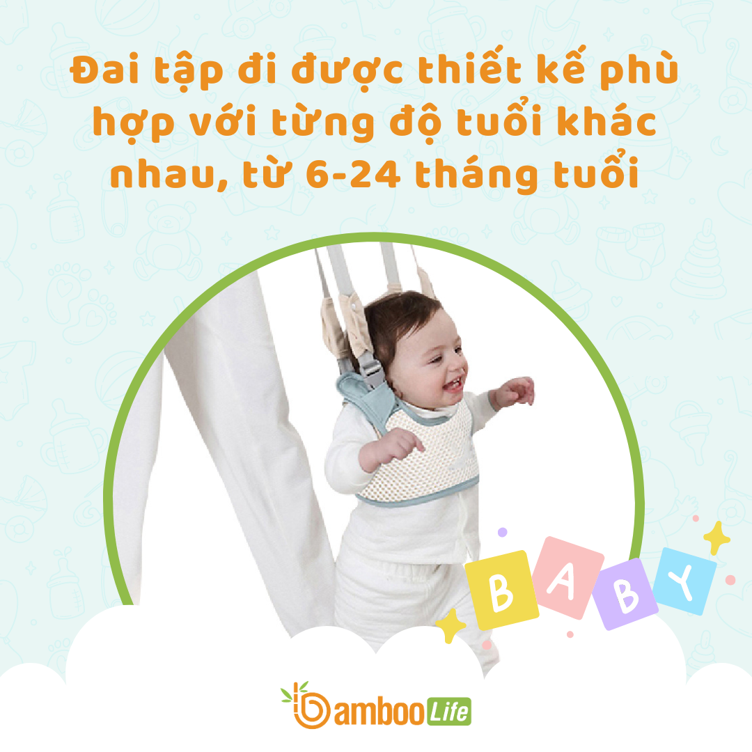 Nên sử dụng đai tập đi hay ghế tập đi cho bé?