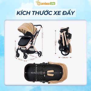 Xe đẩy gấp gọn – trợ thủ đắc lực của mẹ hiện đại