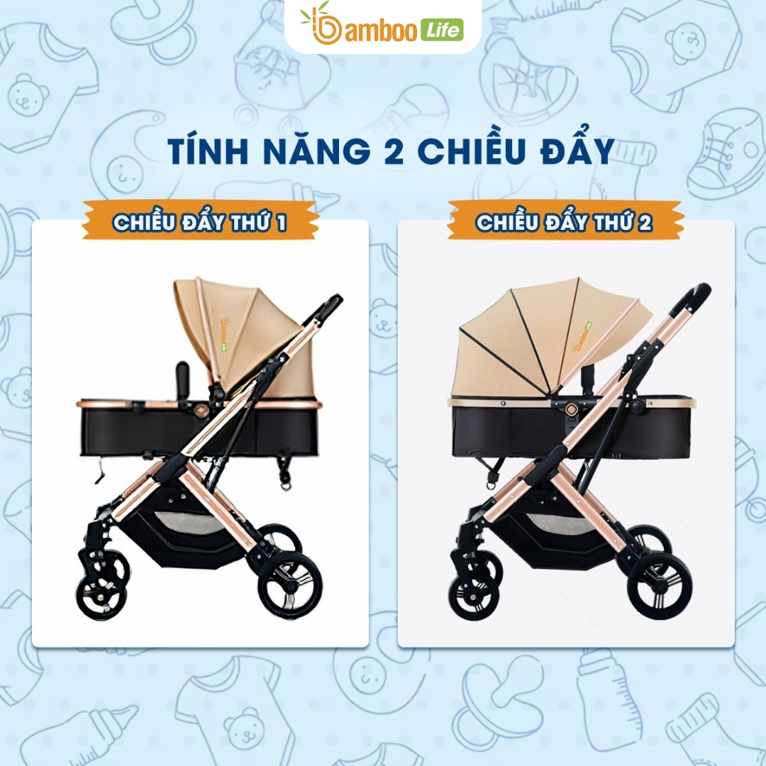 Ra ngoài nhẹ tênh cùng xe đẩy gấp gọn cho bé