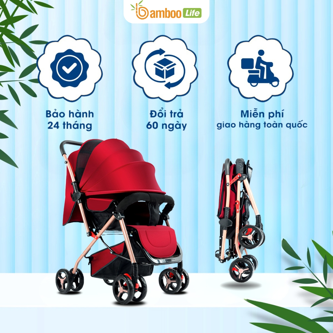 Mẹ yên tâm hơn khi mua xe đẩy ngồi cho bé tại Bamboo Life