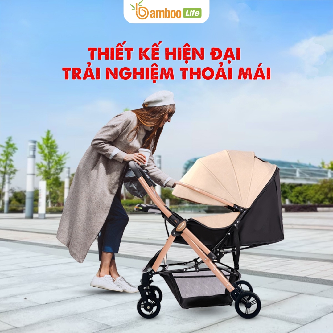 Trẻ sẵn sàng ngồi xe đẩy khi đã đủ cứng cáp