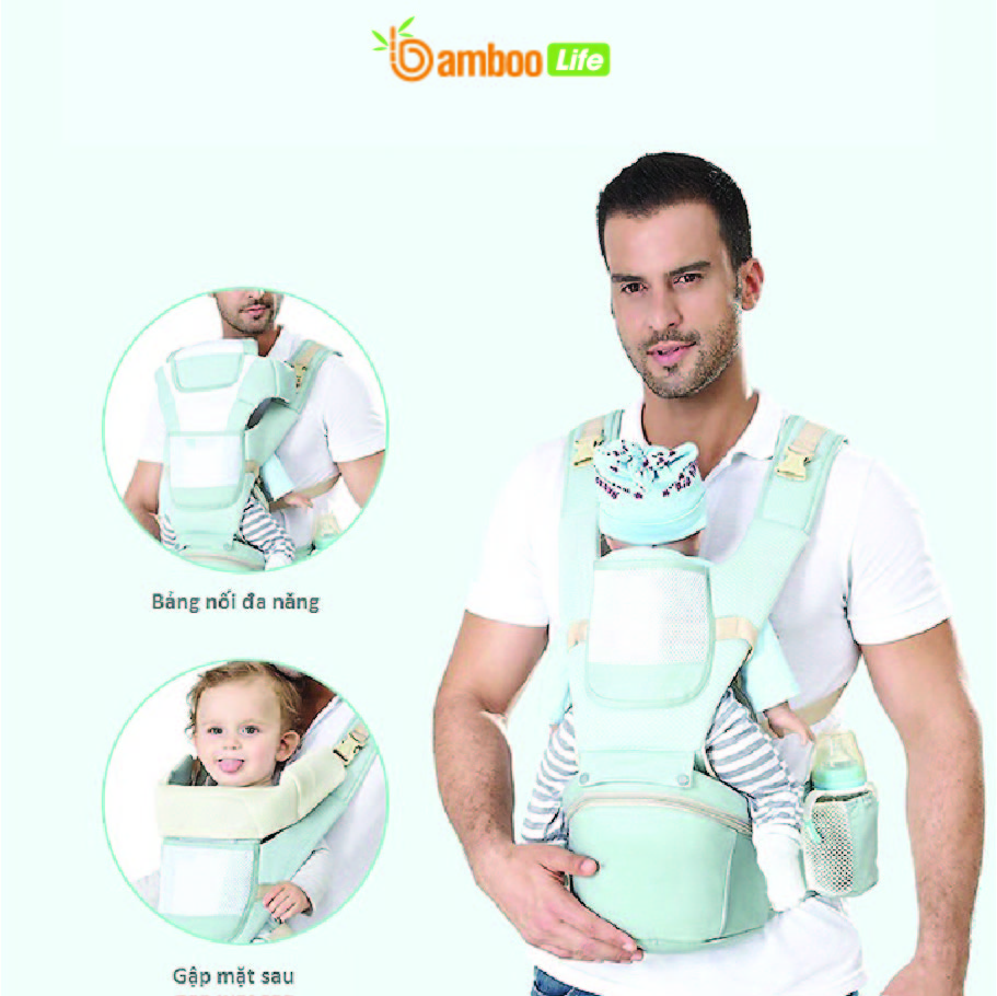 Chọn địu em bé Bamboo Life để con luôn thoải mái.