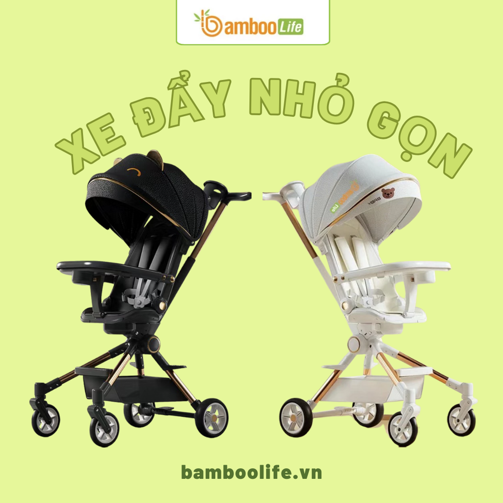 Mẹ cần xe đẩy nhỏ gọn cho bé để tiện chăm sóc