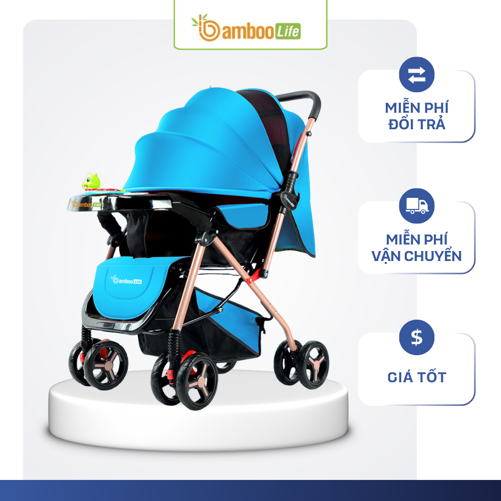 Mẹ yên tâm hơn khi dùng xe đẩy dã ngoại Bamboo Life