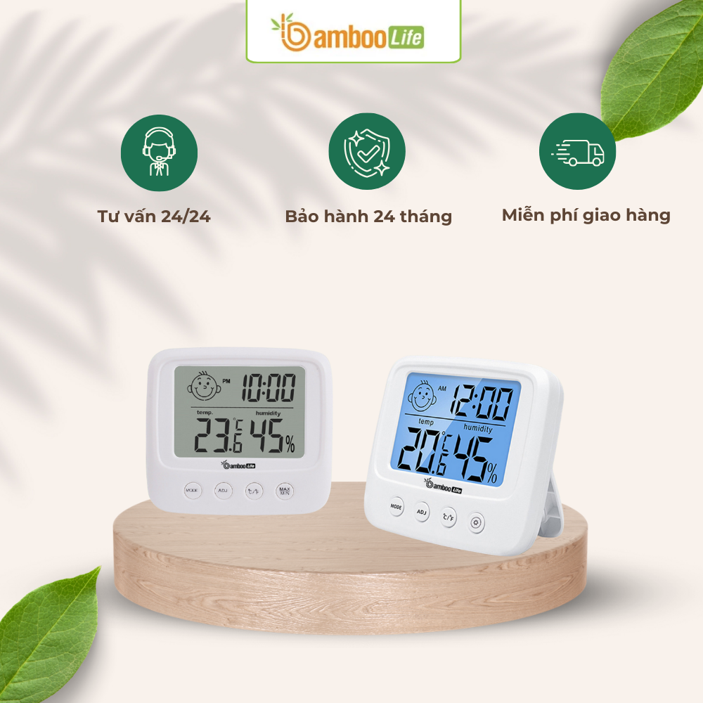 Mua nhiệt kế phòng chất lượng tại Bamboo Life