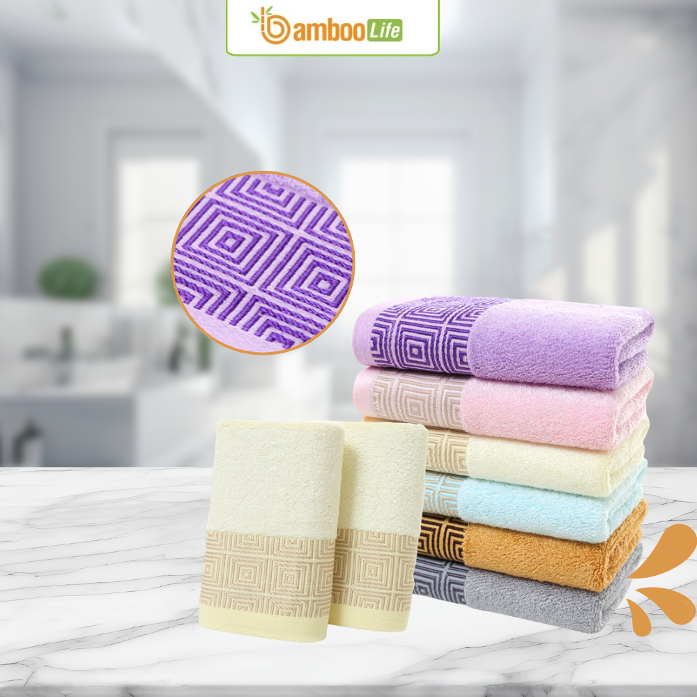 Khăn tắm sợi tre organic mềm mại, thấm hút tốt và an toàn cho da