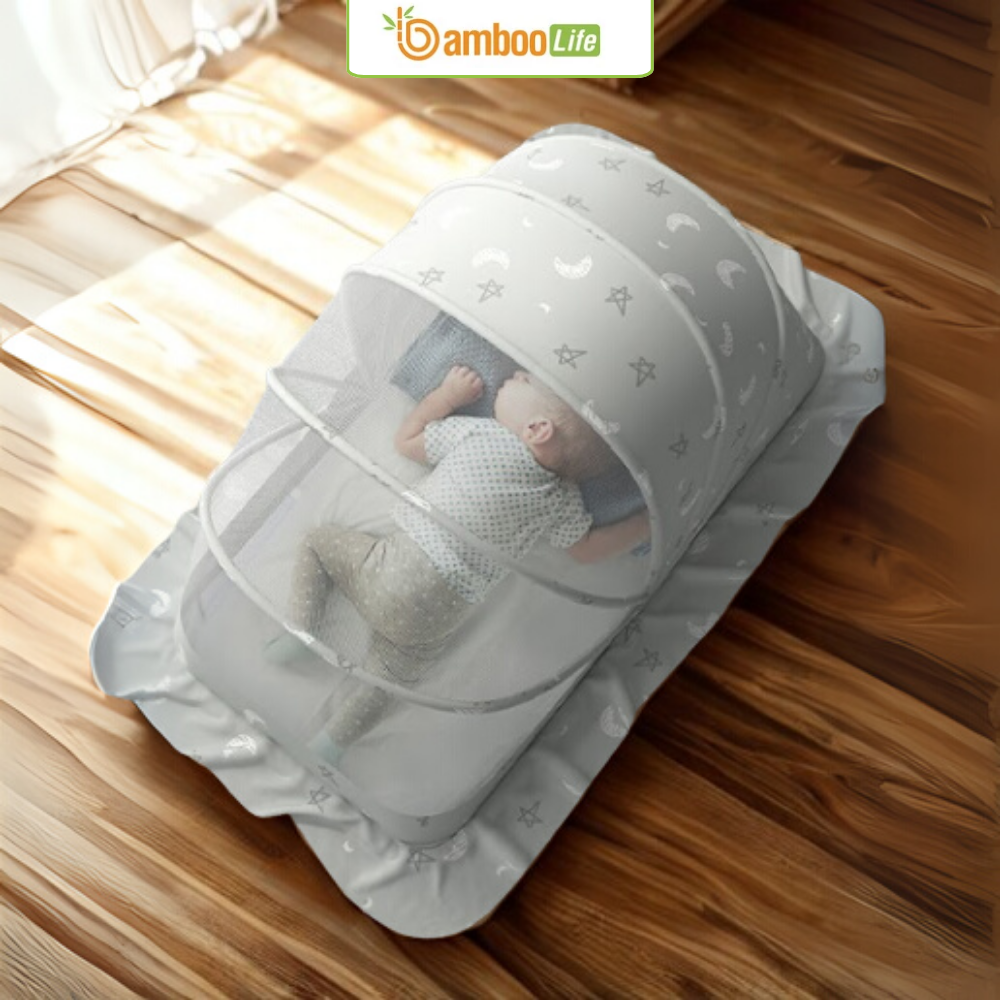 Màn chụp an toàn, vải mịn thoáng khí, bảo vệ bé tối ưu