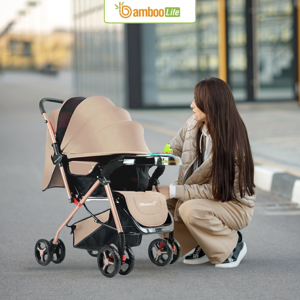 Xe đẩy Bamboo Life tiện lợi, thoải mái, bảo vệ bé mọi lúc