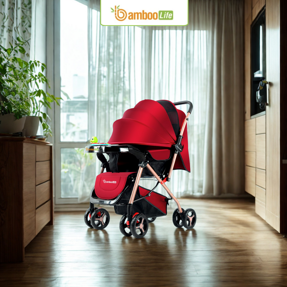 Xe đẩy ngồi em bé giúp mẹ dễ dàng di chuyển cùng bé