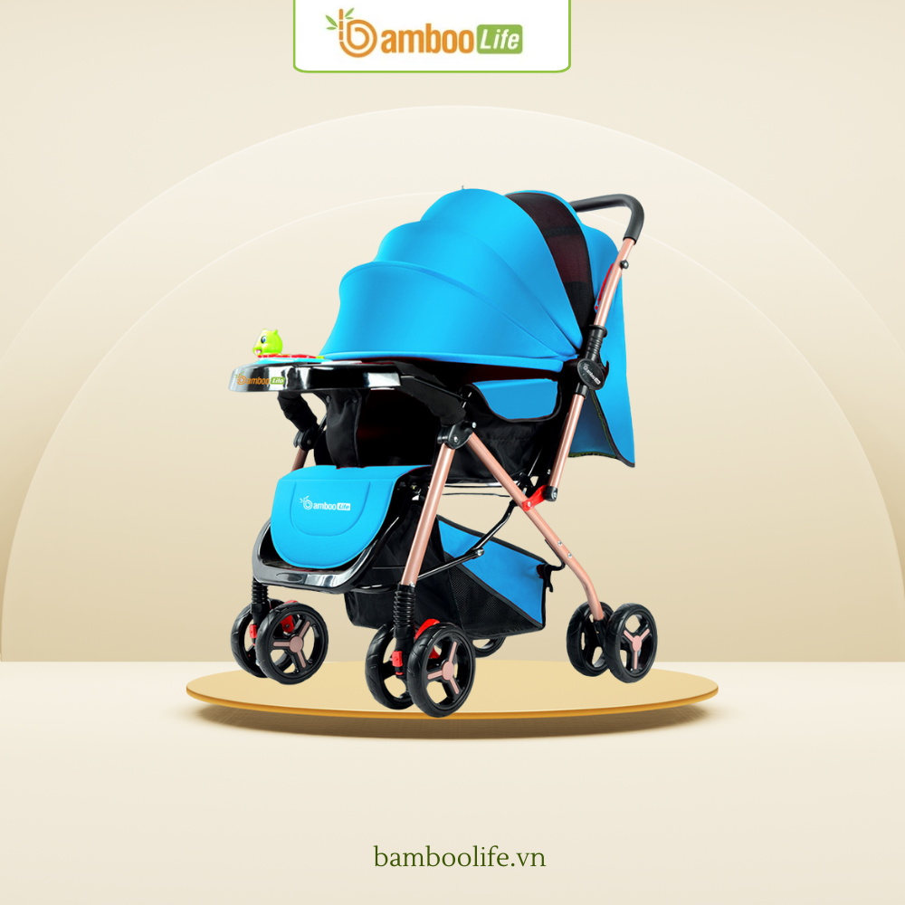 Mua xe đẩy em bé Bamboo Life để bố mẹ rảnh tay