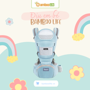 Địu dễ điều chỉnh giúp mẹ linh hoạt và bé thoải mái ở mọi giai đoạn