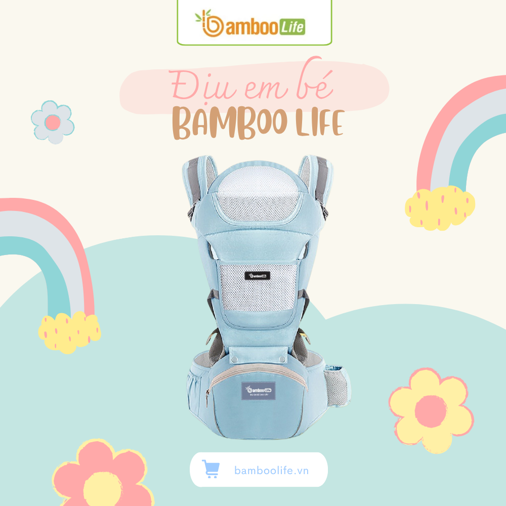 Địu dễ điều chỉnh giúp mẹ linh hoạt và bé thoải mái ở mọi giai đoạn