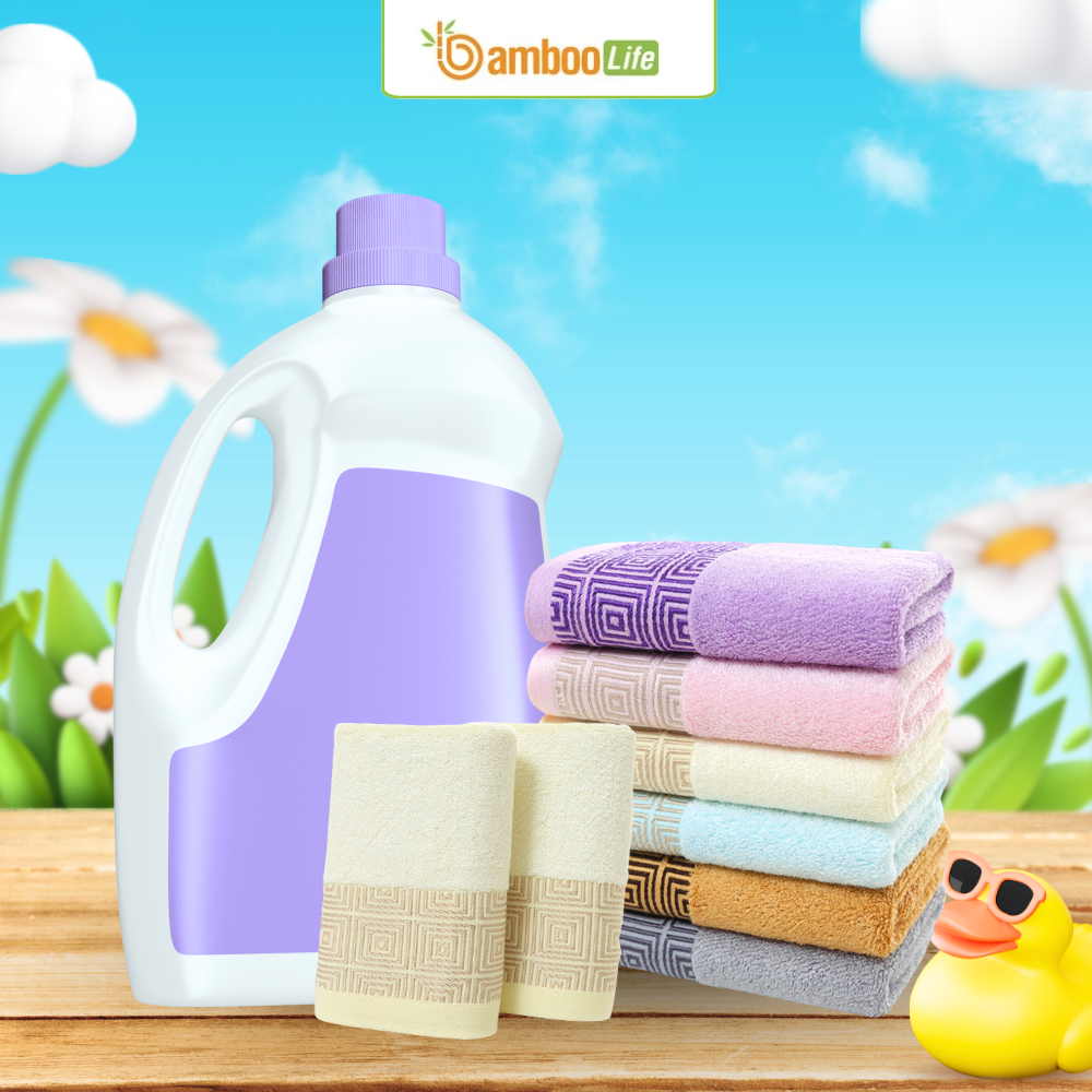 Giặt đúng cách giúp khăn sợi tre luôn mềm mại và bền đẹp lâu dài