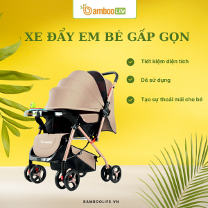Xe đẩy em bé gấp gọn cho ô tô – tiện lợi, an toàn, tiết kiệm diện tích