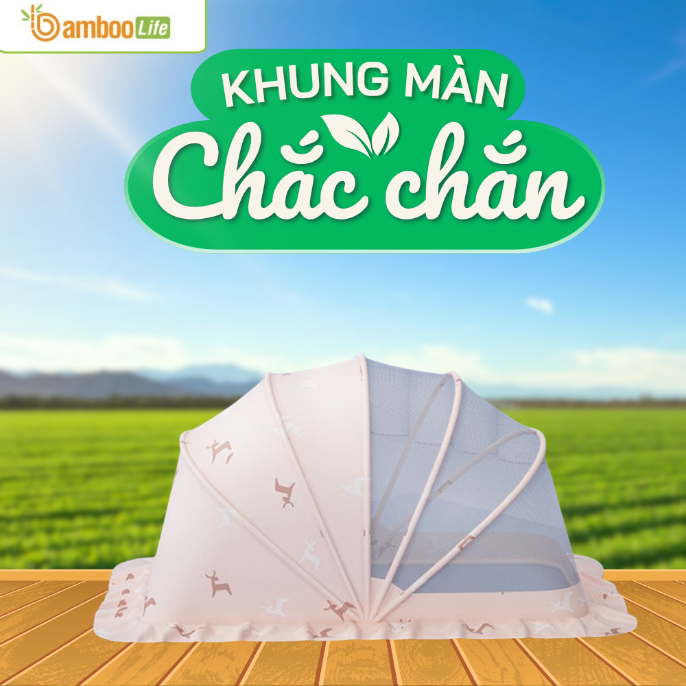 Khung màn chắc chắn, gấp gọn giúp mang theo tiện lợi, dễ dàng