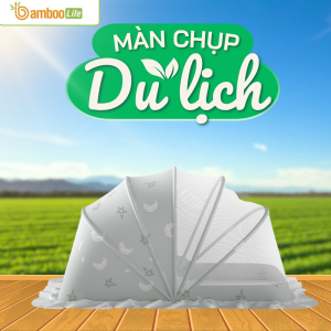 Màn chụp đi du lịch giúp bé ngủ ngon và an toàn