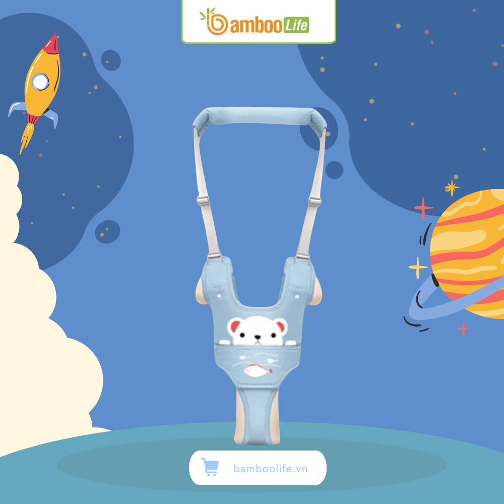 Ưu tiên chọn đai tập đi chất liệu mềm mại, thoáng khí, an toàn cho da bé