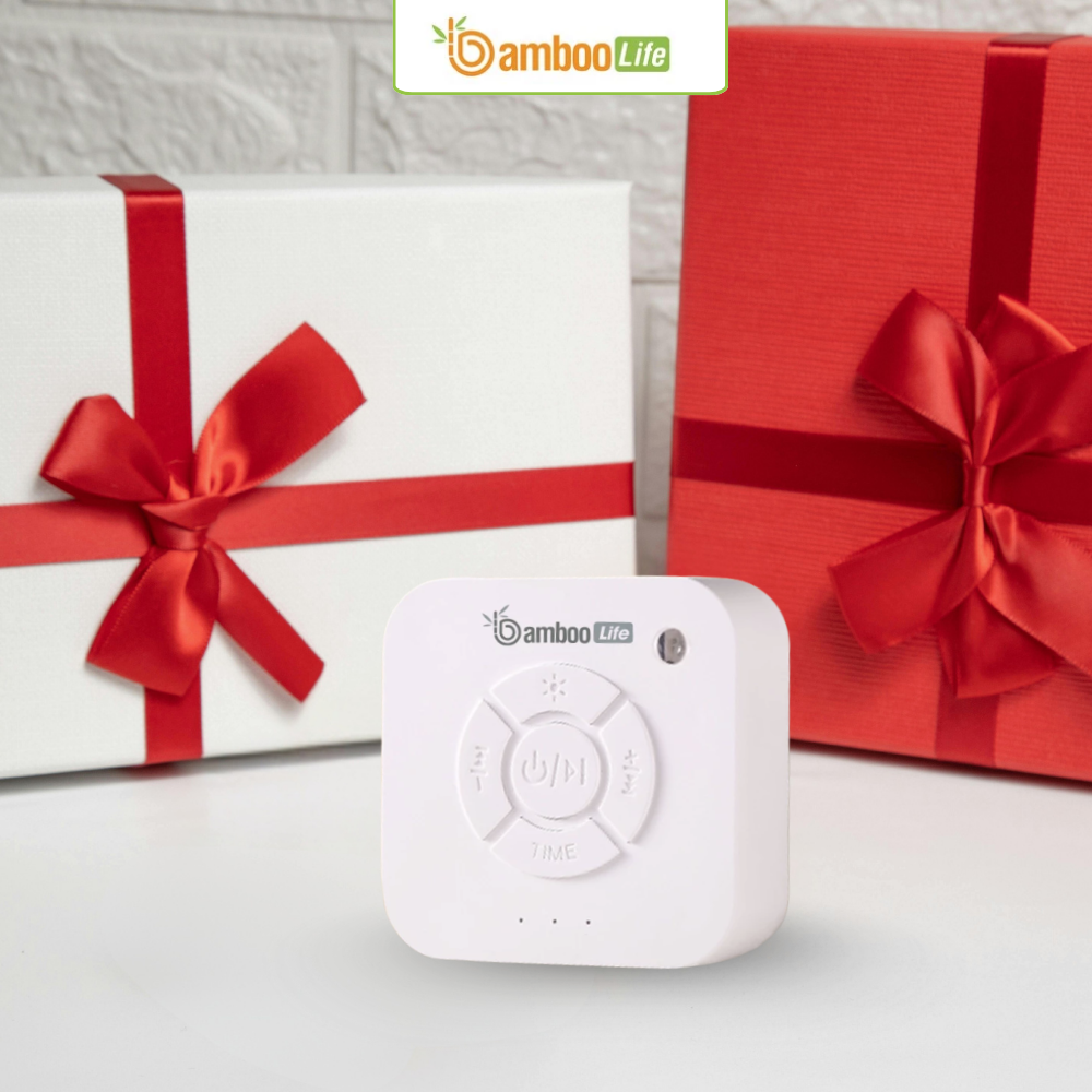 Máy tiếng ồn trắng được gói khéo léo thành món quà sang trọng