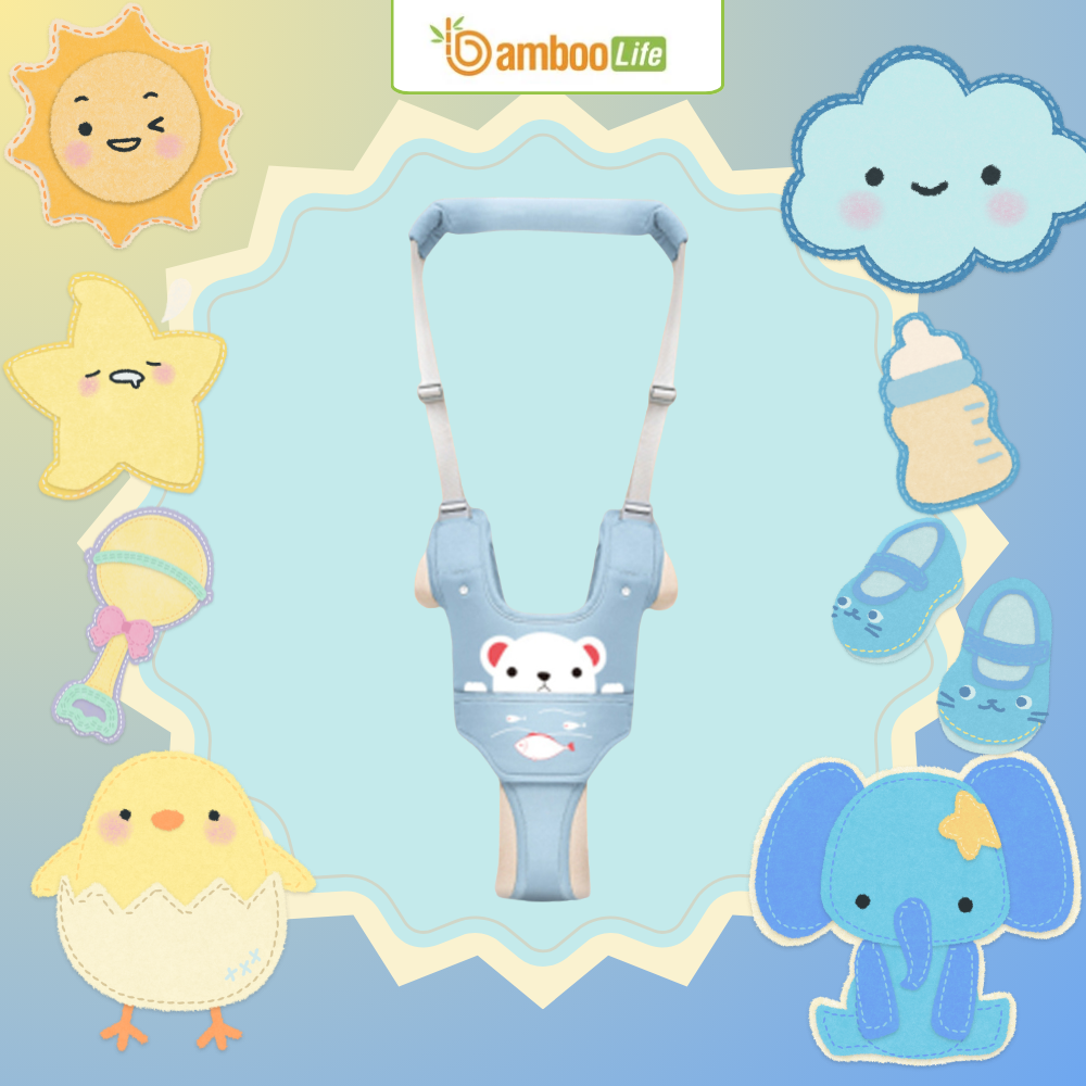 Đai tập đi thoáng khí mang lại sự dễ chịu cho bé