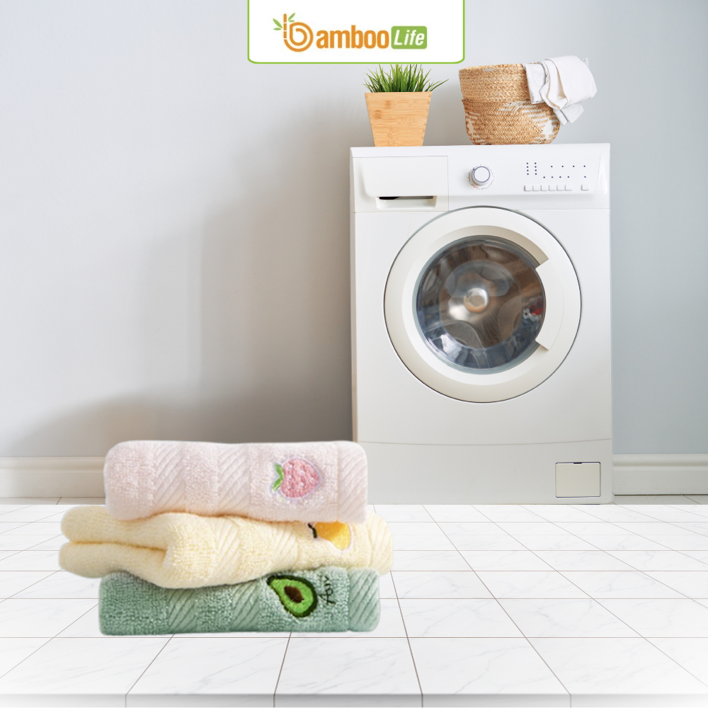 Khăn sợi tre bền màu giúp bé dùng lâu vẫn luôn mới 