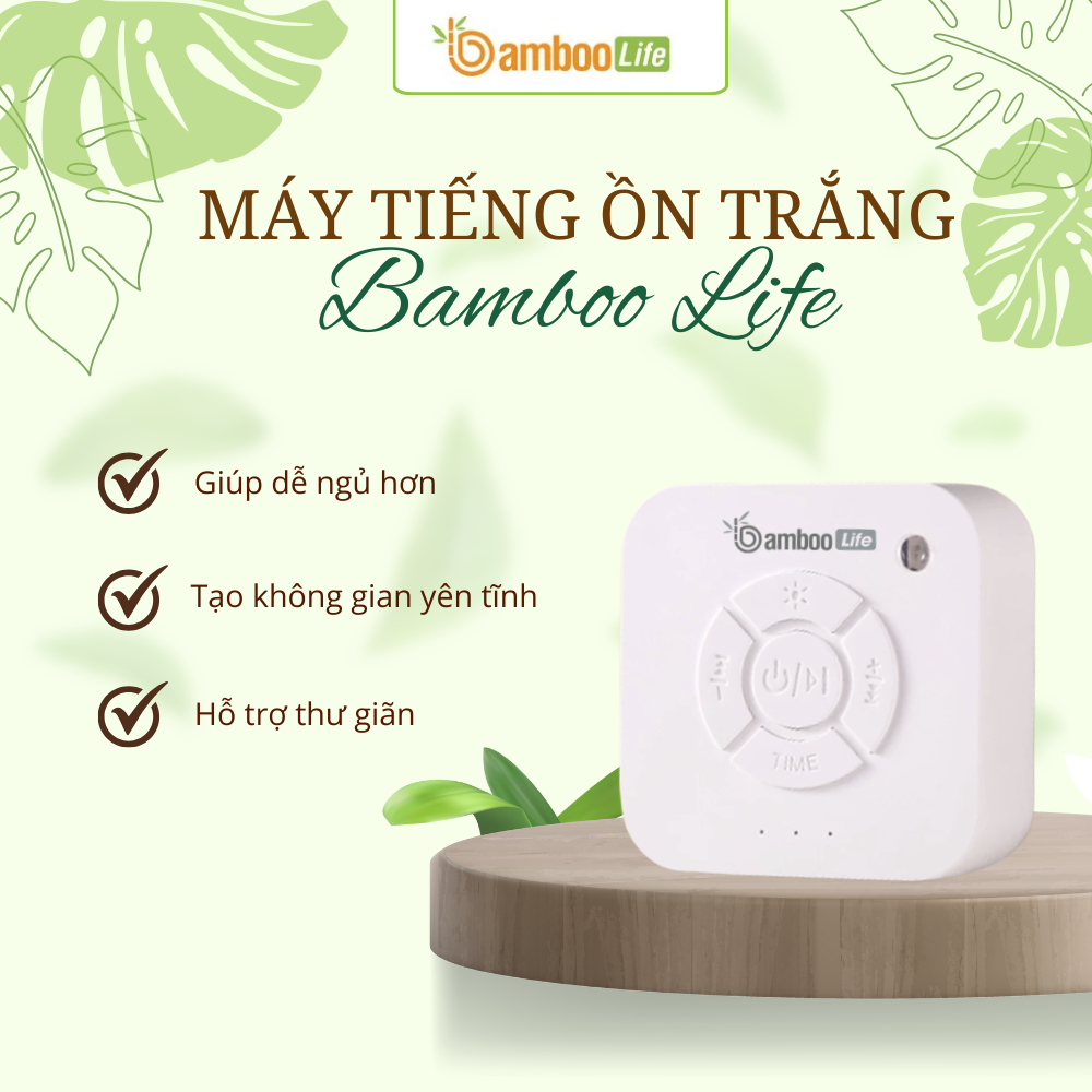 Máy tiếng ồn trắng giúp che ồn, hỗ trợ thư giãn ngủ sâu