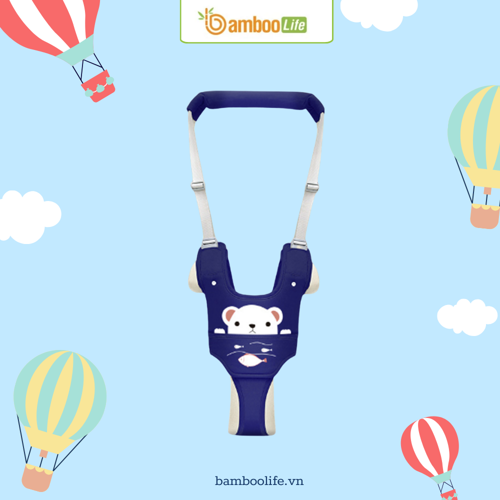 Đai tập đi dễ mặc hỗ trợ bé vận động tự nhiên, an toàn