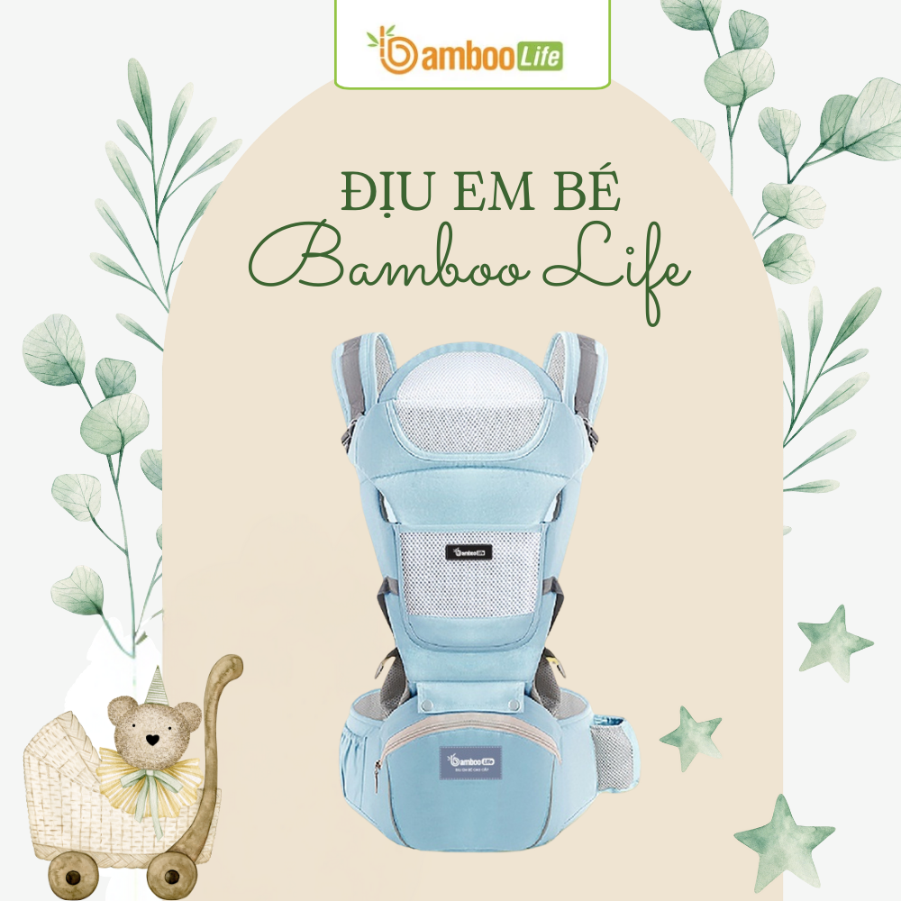 Bé sơ sinh cần địu khóa an toàn để bảo vệ cổ, lưng vững vàng