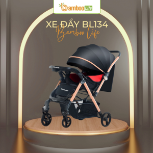 Xe đẩy BL134 điều chỉnh tư thế ngả linh hoạt cho bé ngồi hoặc ngủ
