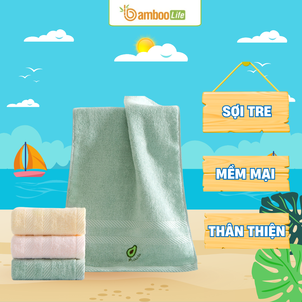 Khăn mặt sợi tre kháng khuẩn và thấm hút rất tốt